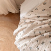 Mousseline de coton bleuets
