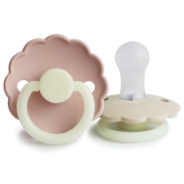 Suce en silicone Daisy Night - Blush/Crème