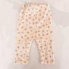 Pantalon beige fleuri