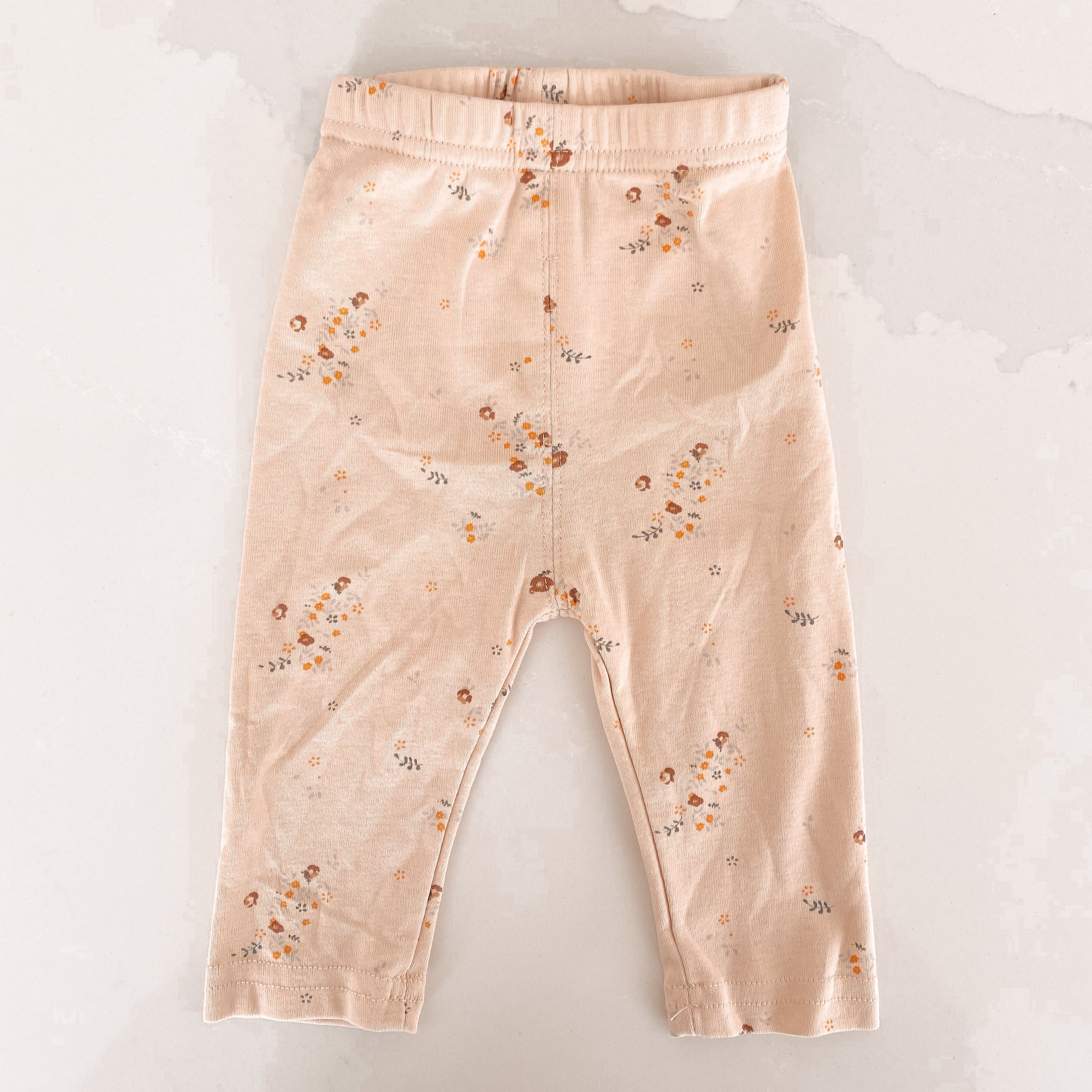Pantalon rose fleuri