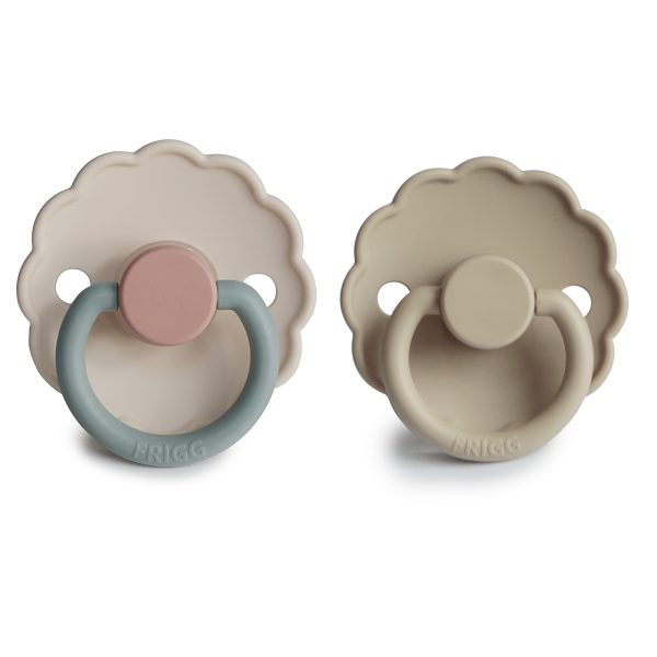 Daisy Silicone Pacifier - Cotton Candy/Sandstone