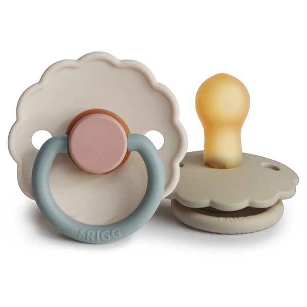 Daisy Latex Pacifier - Cotton Candy/Sandstone